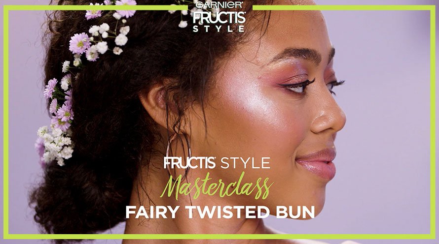 fairy twisted bun hairstyle - header